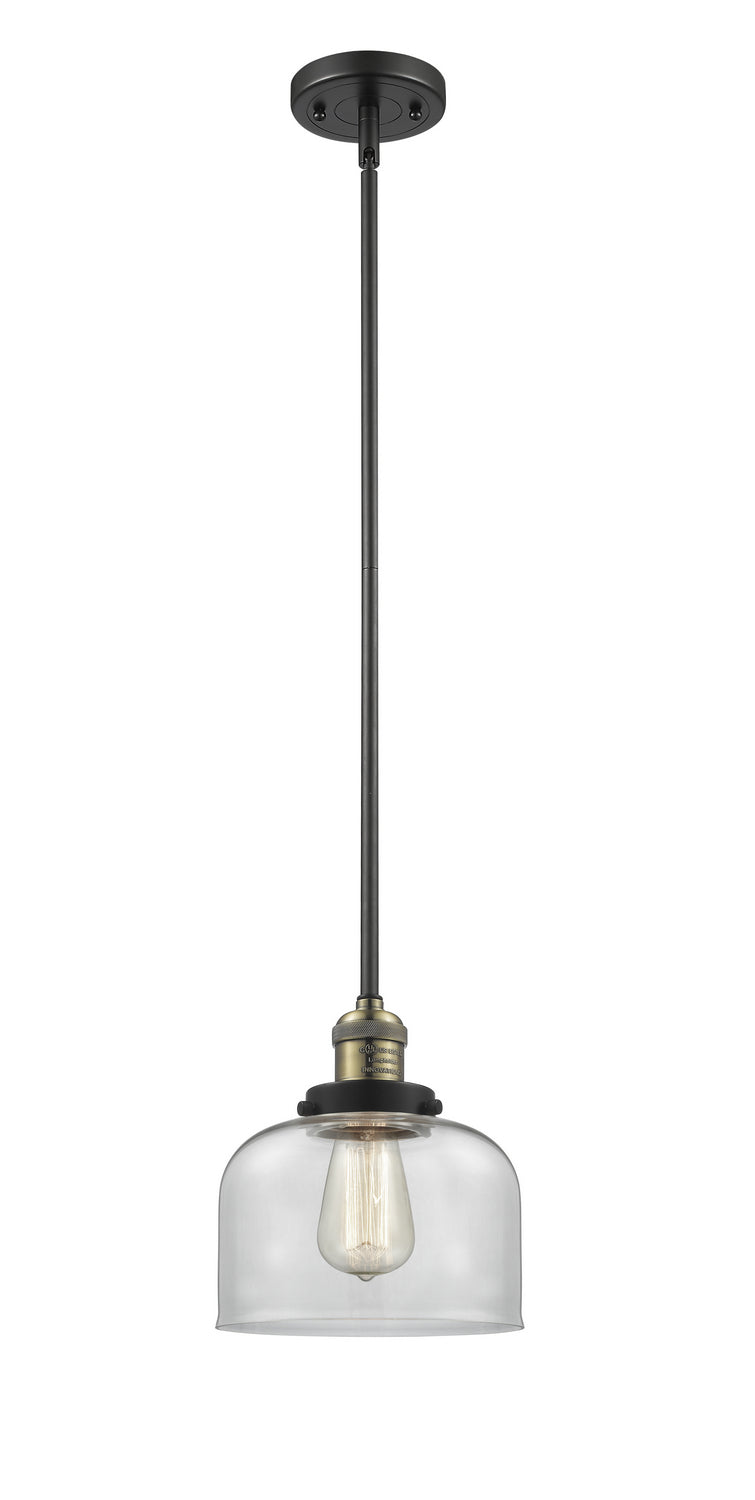 Innovations 201S-BAB-G72 One Light Mini Pendant, Black Antique Brass