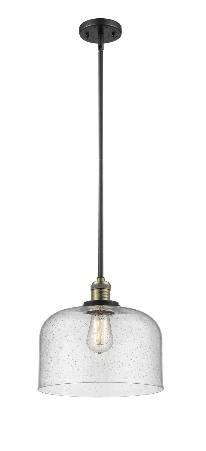 Innovations 201S-BAB-G74-L One Light Mini Pendant, Black Antique Brass