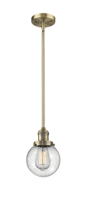 Innovations 201S-BB-G204-6-LED LED Mini Pendant, Brushed Brass