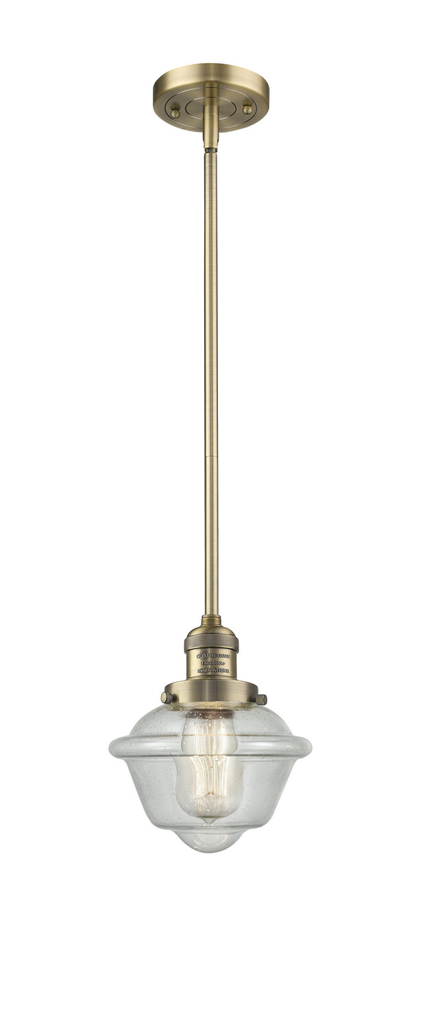 Innovations 201S-BB-G534 One Light Mini Pendant, Brushed Brass