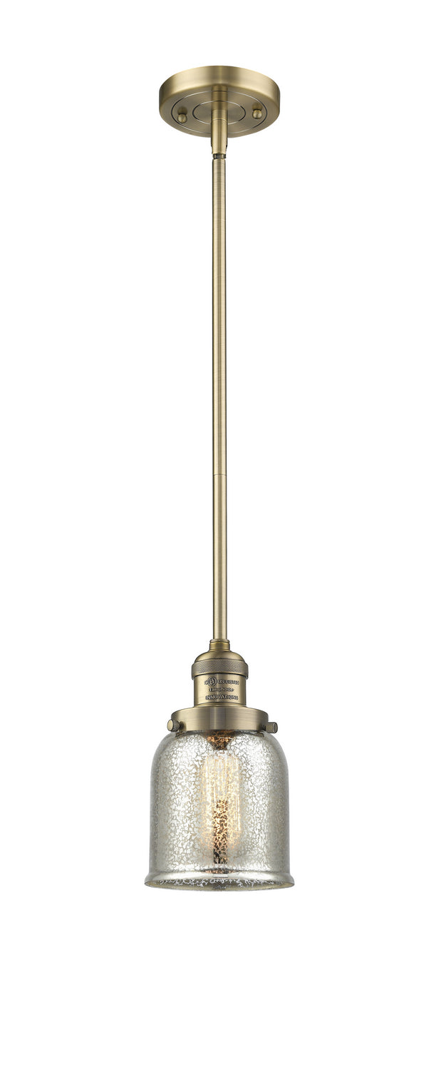 Innovations 201S-BB-G58 One Light Mini Pendant, Brushed Brass