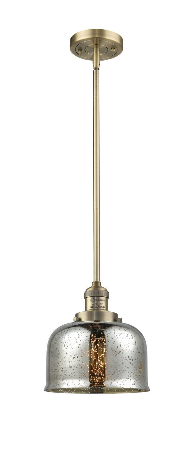 Innovations 201S-BB-G78 One Light Mini Pendant, Brushed Brass