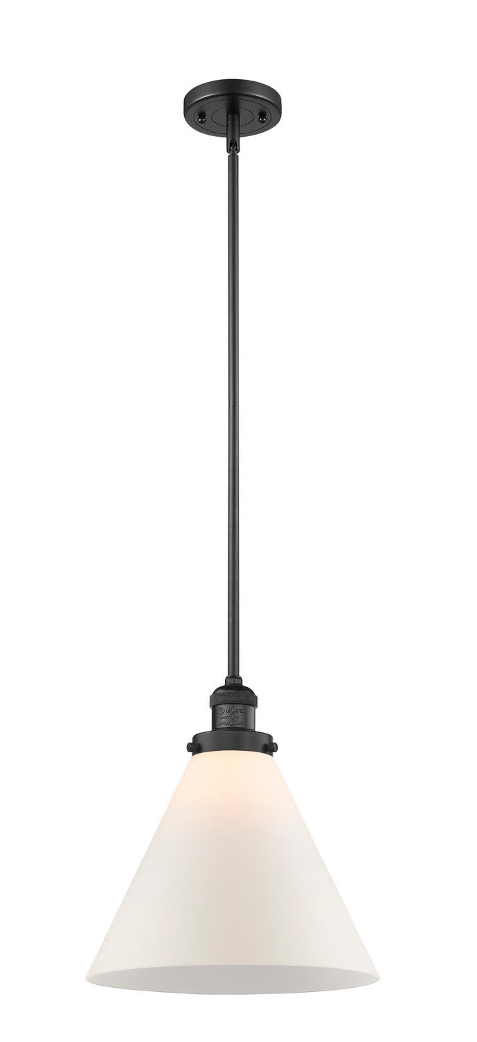 Innovations 201S-BK-G41-L One Light Mini Pendant, Matte Black