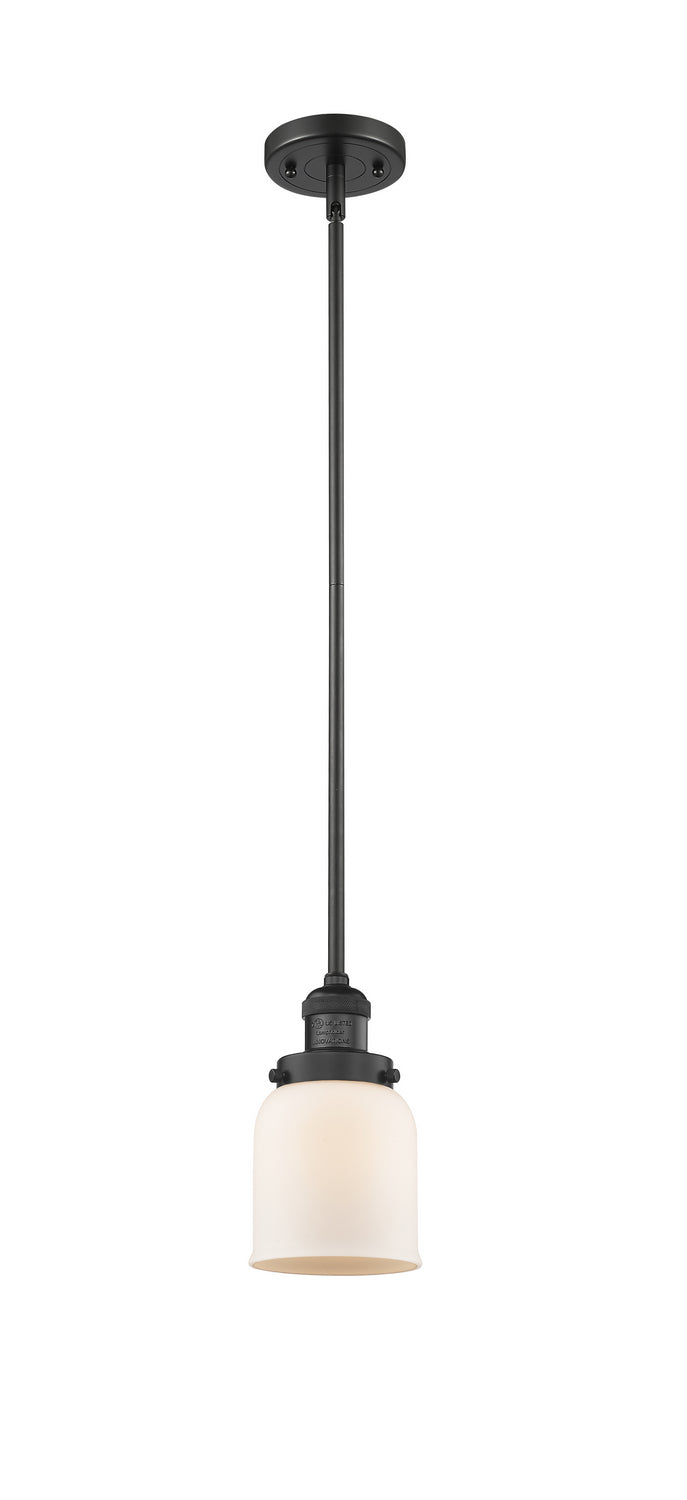 Innovations 201S-BK-G51 One Light Mini Pendant, Matte Black