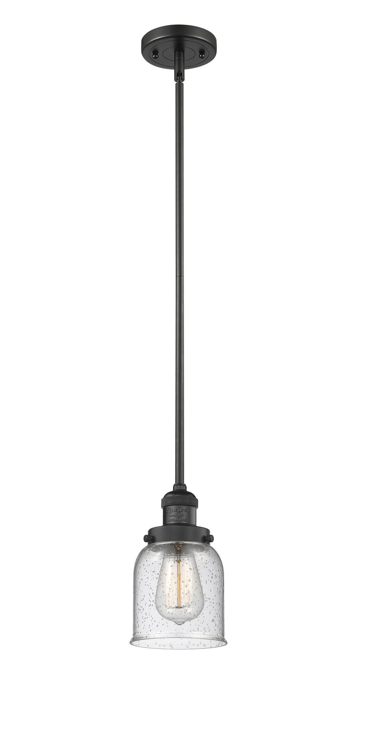 Innovations 201S-BK-G54 One Light Mini Pendant, Matte Black