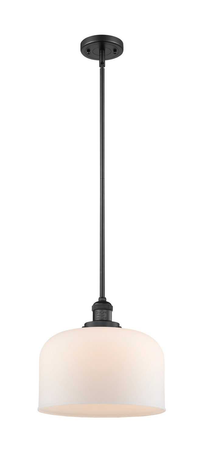 Innovations 201S-BK-G71-L One Light Mini Pendant, Matte Black