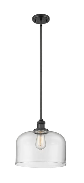 Innovations 201S-BK-G72-L One Light Mini Pendant, Matte Black