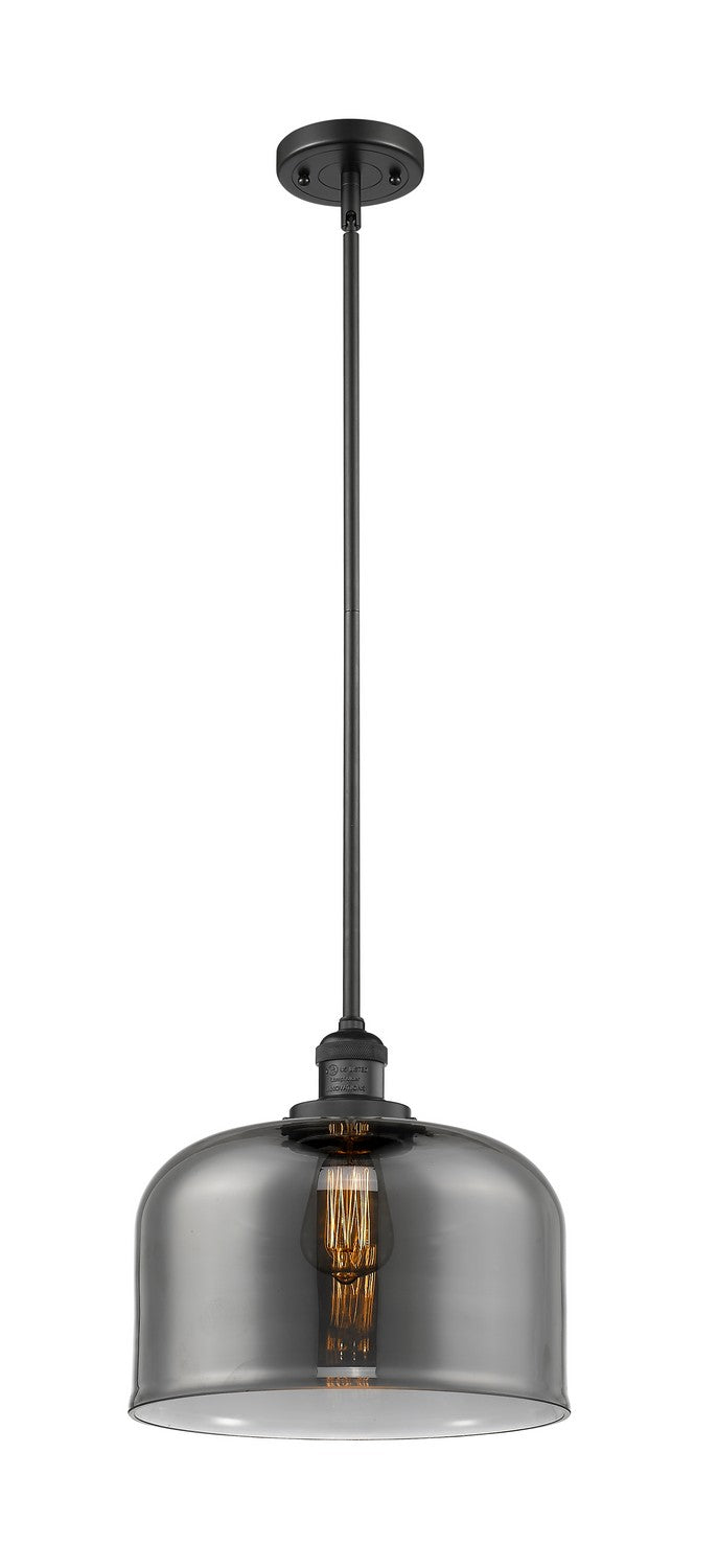 Innovations 201S-BK-G73-L One Light Mini Pendant, Matte Black
