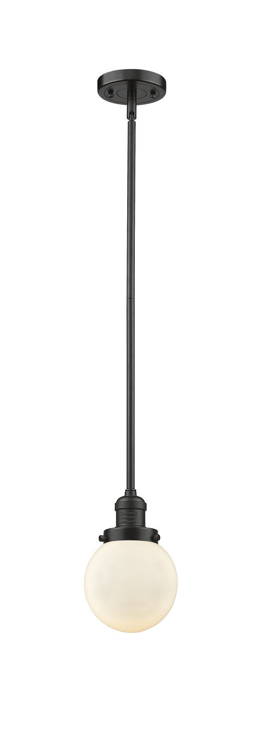 Innovations 201S-OB-G201-6 One Light Mini Pendant, Oil Rubbed Bronze