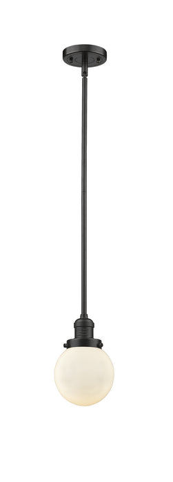 Innovations 201S-OB-G201-6 One Light Mini Pendant, Oil Rubbed Bronze