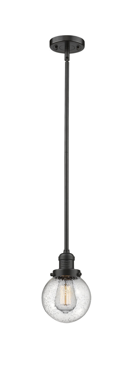 Innovations 201S-OB-G204-6-LED LED Mini Pendant, Oil Rubbed Bronze