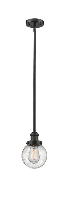 Innovations 201S-OB-G204-6-LED LED Mini Pendant, Oil Rubbed Bronze