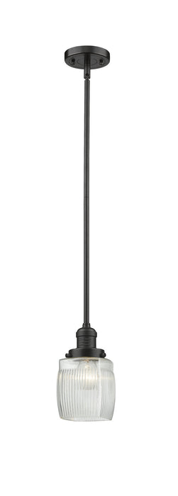 Innovations 201S-OB-G302 One Light Mini Pendant, Oil Rubbed Bronze