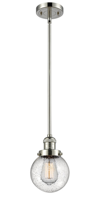 Innovations 201S-PN-G204-6-LED LED Mini Pendant, Polished Nickel