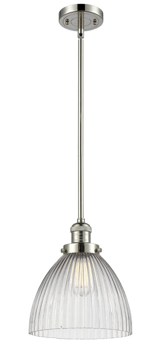 Innovations 201S-PN-G222 One Light Mini Pendant, Polished Nickel
