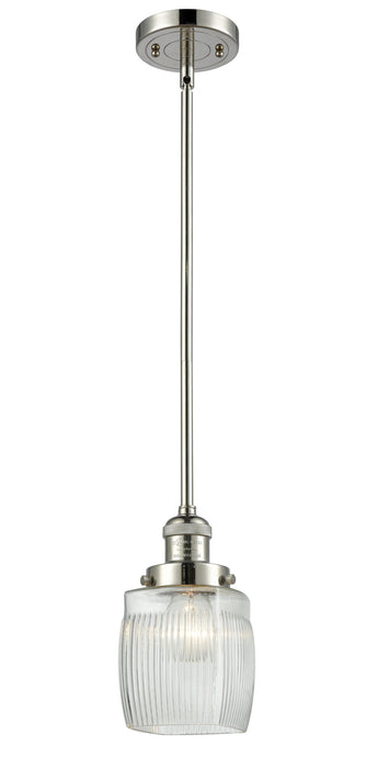 Innovations 201S-PN-G302 One Light Mini Pendant, Polished Nickel