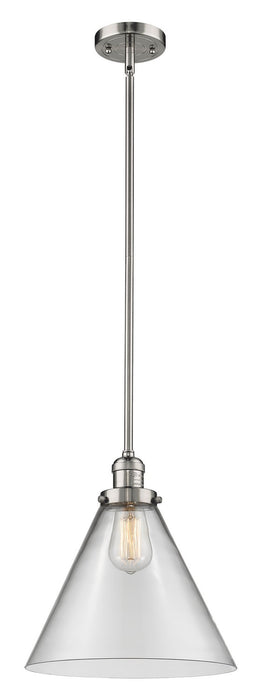 Innovations 201S-PN-G42-L One Light Mini Pendant, Polished Nickel