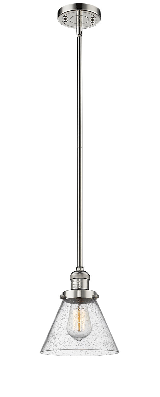 Innovations 201S-PN-G44 One Light Mini Pendant, Polished Nickel