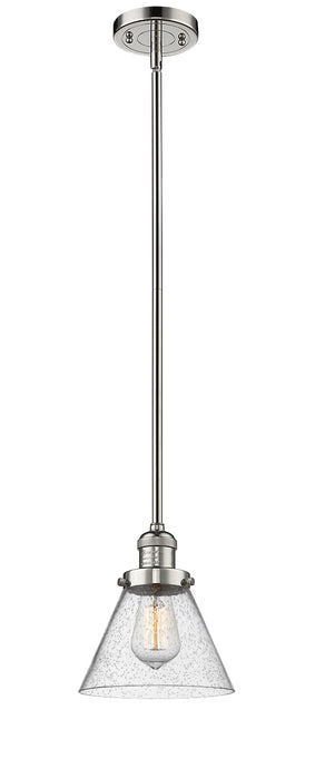 Innovations 201S-PN-G44 One Light Mini Pendant, Polished Nickel