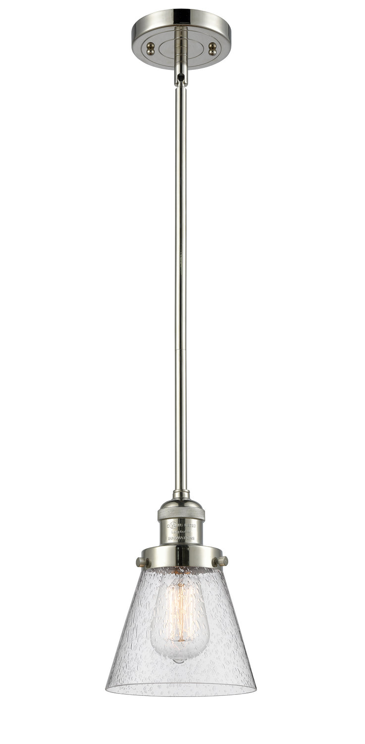Innovations 201S-PN-G64 One Light Mini Pendant, Polished Nickel