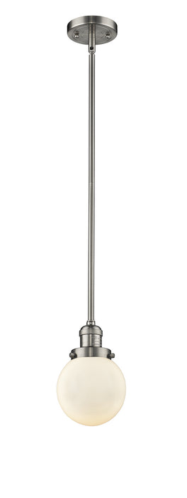Innovations 201S-SN-G201-6 One Light Mini Pendant, Brushed Satin Nickel