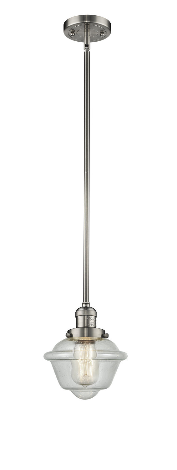 Innovations 201S-SN-G534 One Light Mini Pendant, Brushed Satin Nickel