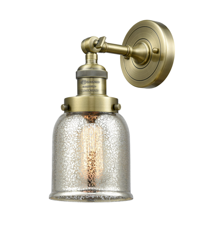 Innovations 203-AB-G58 One Light Wall Sconce, Antique Brass