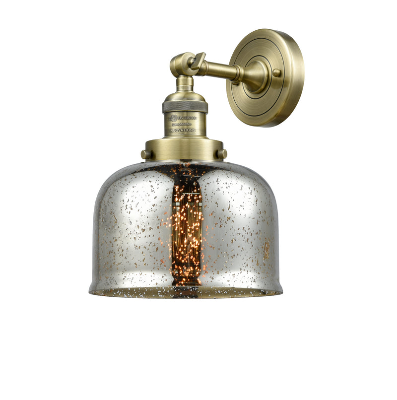 Innovations 203-AB-G78 One Light Wall Sconce, Antique Brass