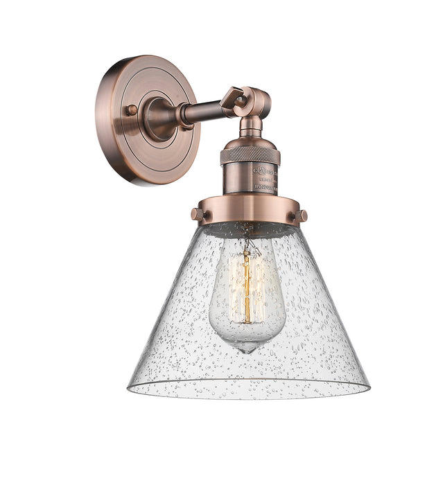 Innovations 203-AC-G44 One Light Wall Sconce, Antique Copper
