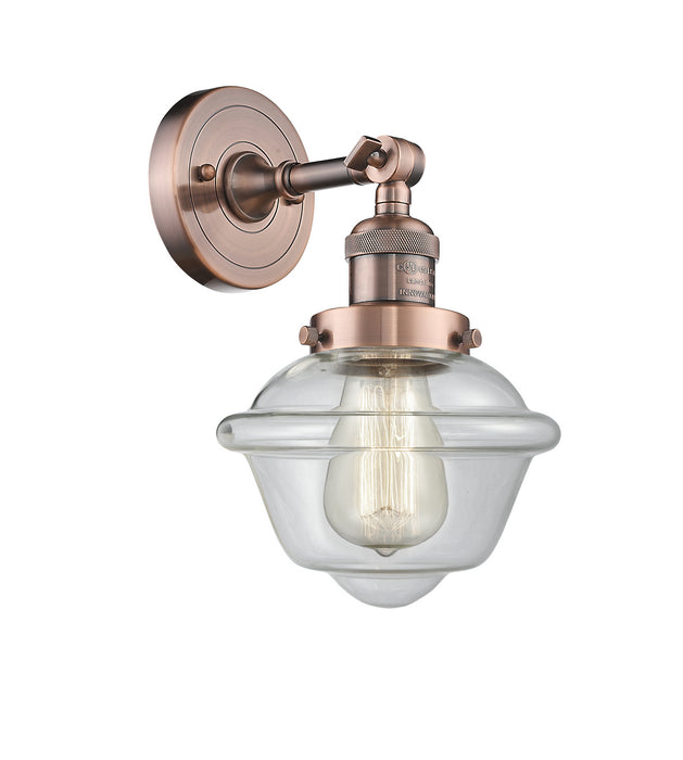 Innovations 203-AC-G532 One Light Wall Sconce, Antique Copper