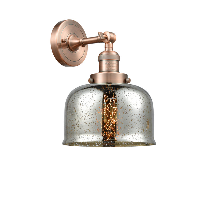 Innovations 203-AC-G78 One Light Wall Sconce, Antique Copper