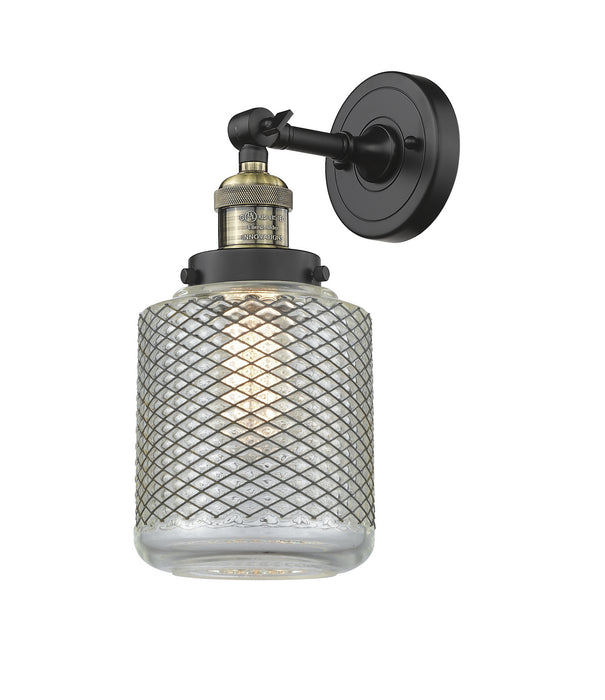 Innovations 203-BAB-G262 One Light Wall Sconce, Black Antique Brass