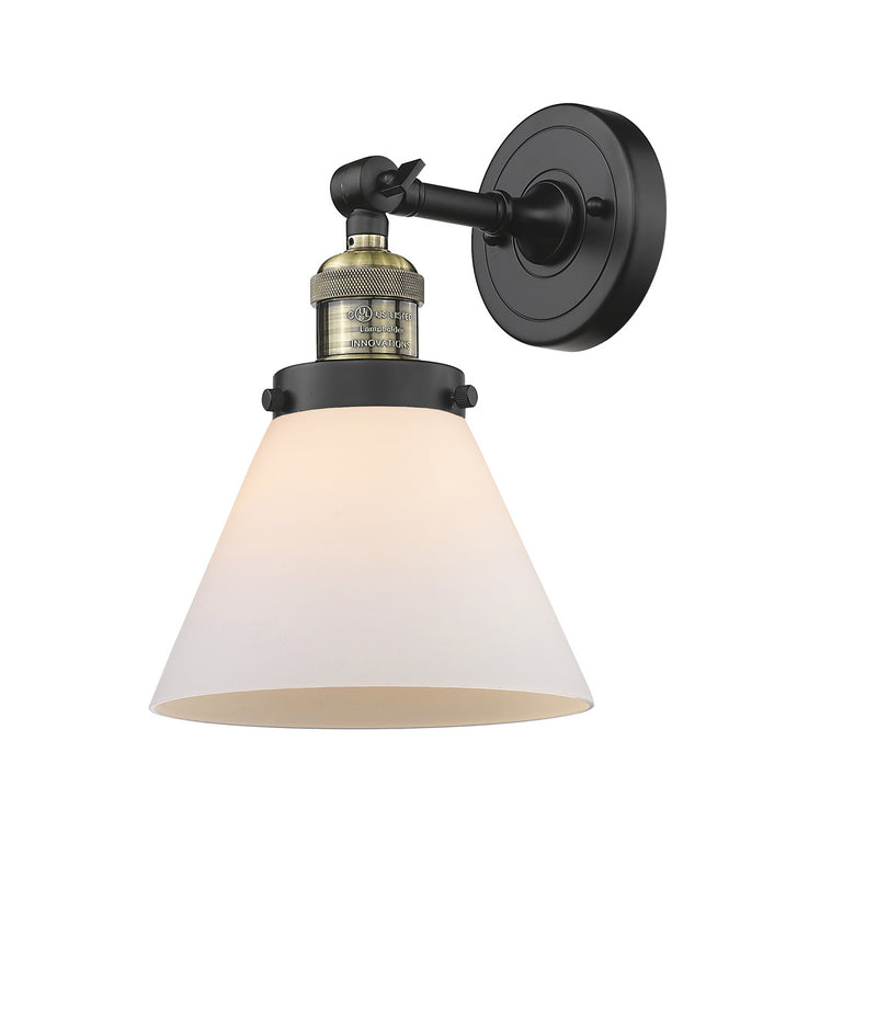 Innovations 203-BAB-G41 One Light Wall Sconce, Black Antique Brass