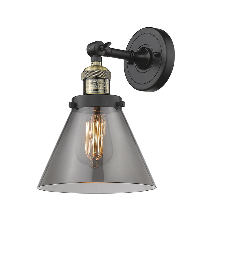 Innovations 203-BAB-G43 One Light Wall Sconce, Black Antique Brass