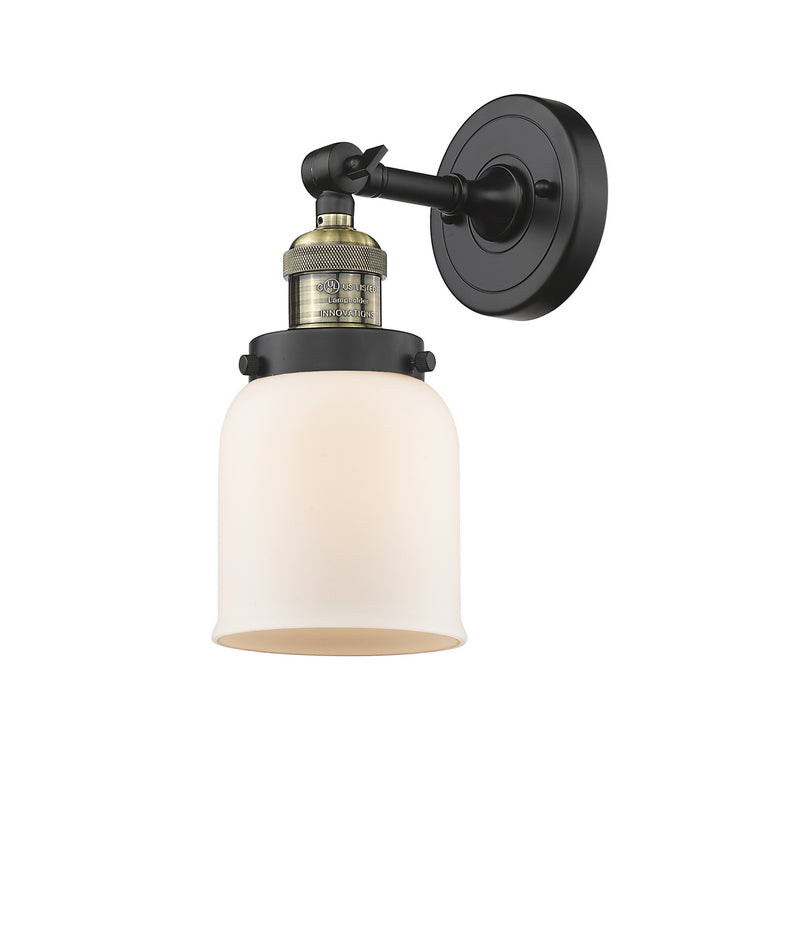 Innovations 203-BAB-G51 One Light Wall Sconce, Black Antique Brass
