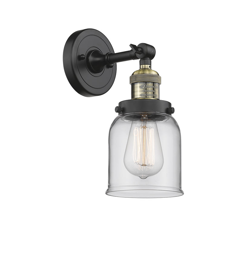 Innovations 203-BAB-G52 One Light Wall Sconce, Black Antique Brass