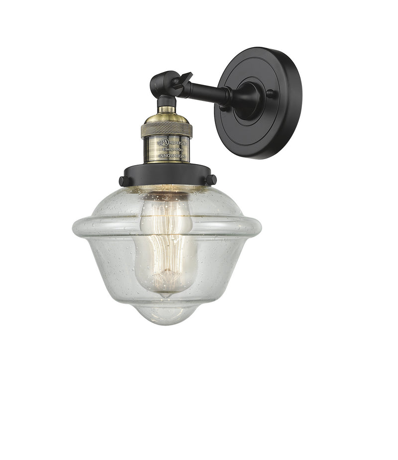 Innovations 203-BAB-G534 One Light Wall Sconce, Black Antique Brass