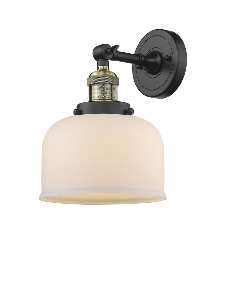 Innovations 203-BAB-G71 One Light Wall Sconce, Black Antique Brass