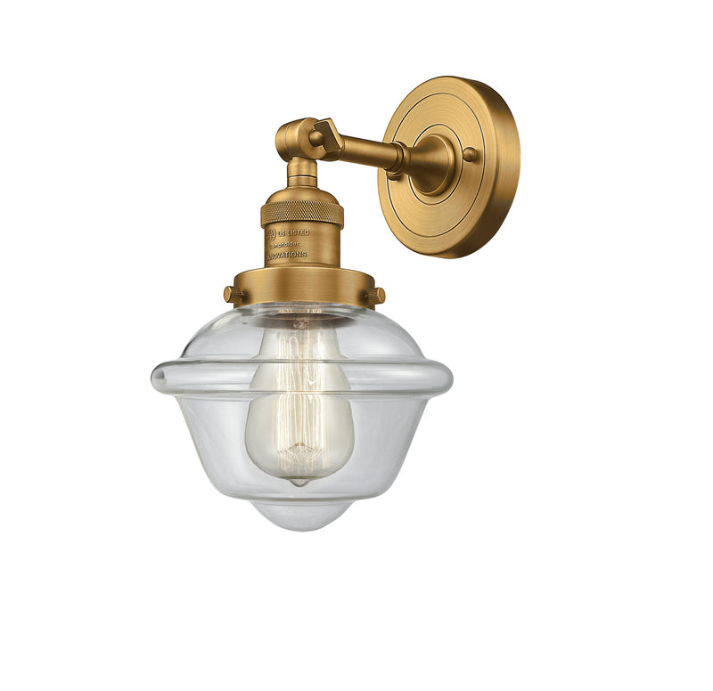 Innovations 203-BB-G532 One Light Wall Sconce, Brushed Brass