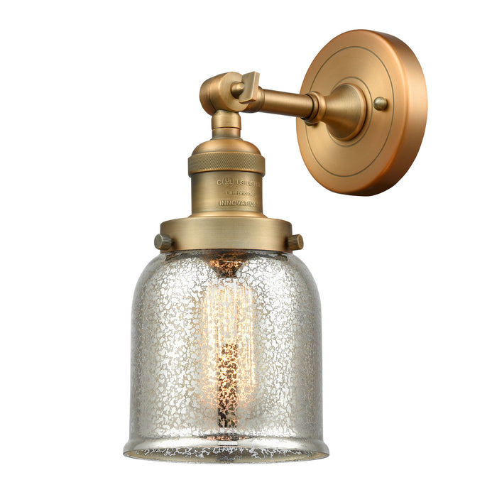 Innovations 203-BB-G58 One Light Wall Sconce, Brushed Brass