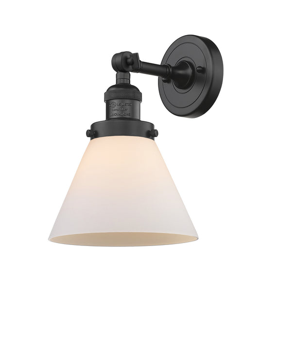 Innovations 203-BK-G41 One Light Wall Sconce, Matte Black