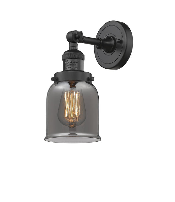 Innovations 203-BK-G53 One Light Wall Sconce, Matte Black