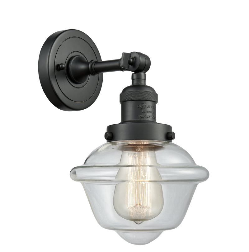 Innovations 203-BK-G532 One Light Wall Sconce, Matte Black
