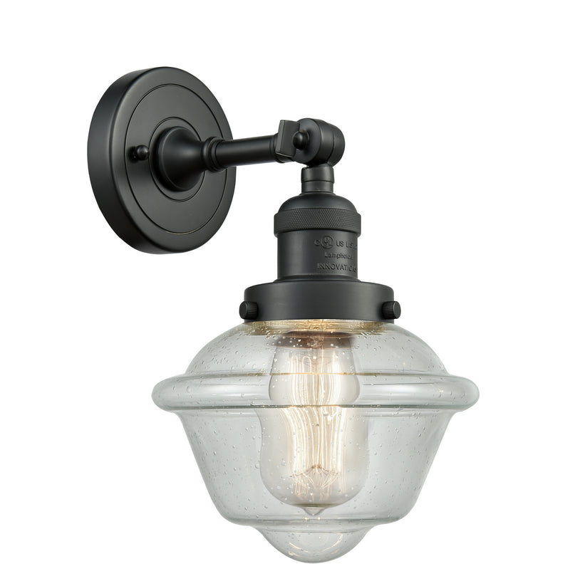 Innovations 203-BK-G534 One Light Wall Sconce, Matte Black