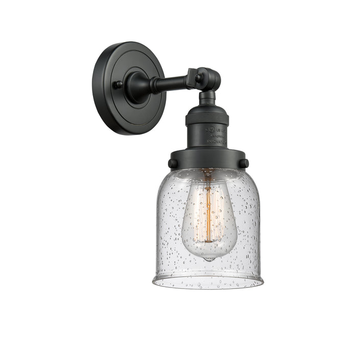 Innovations 203-BK-G54 One Light Wall Sconce, Matte Black