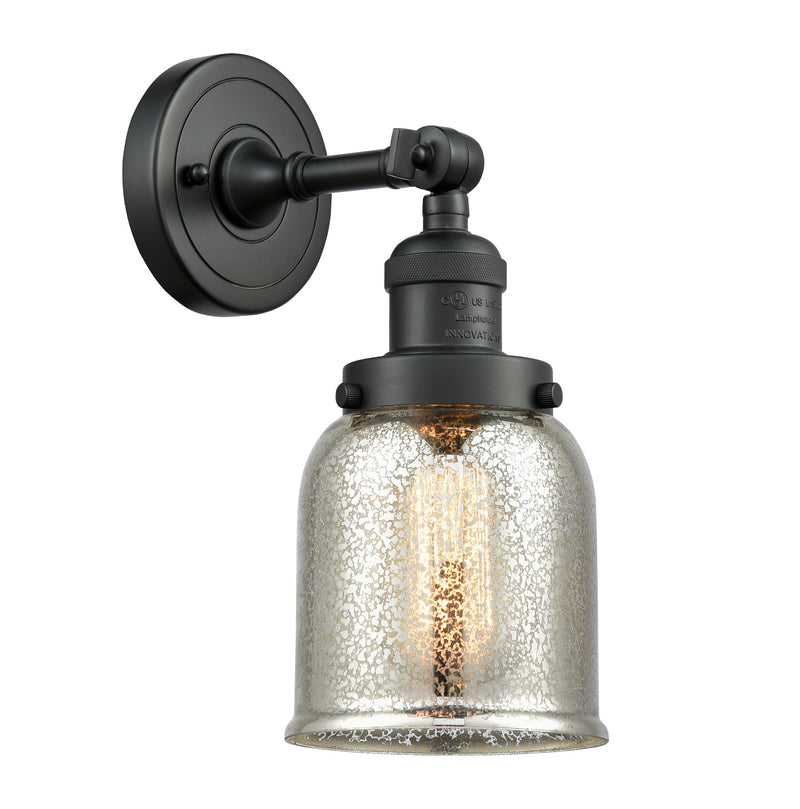 Innovations 203-BK-G58 One Light Wall Sconce, Matte Black