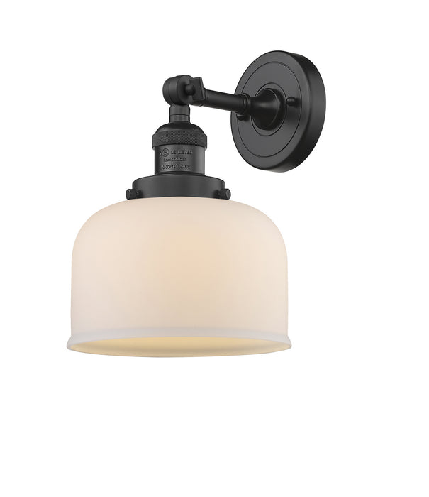 Innovations 203-BK-G71 One Light Wall Sconce, Matte Black
