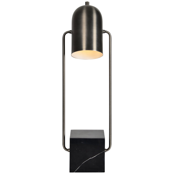 Renwil LPT825 One Light Table Lamp, Gun Metal/Black Marble