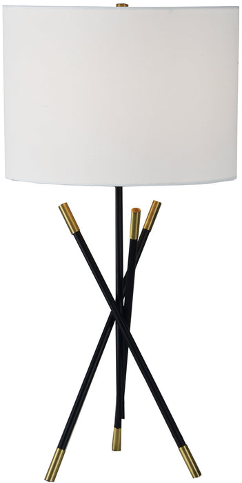 Renwil LPT891 One Light Table Lamp, Antique Brass