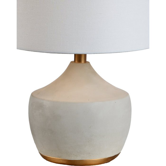 Renwil LPT958 One Light Table Lamp, Gray, Gold
